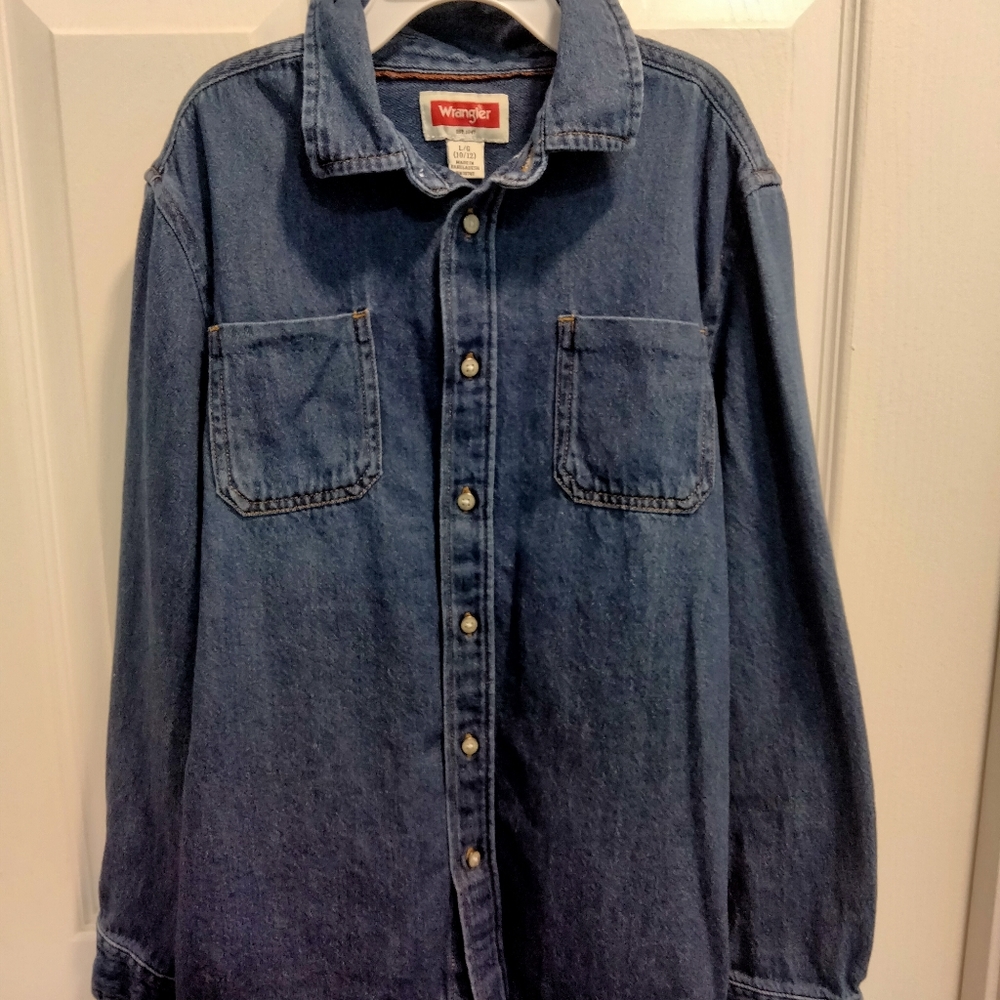 Wrangler youth Jean shirt Lg